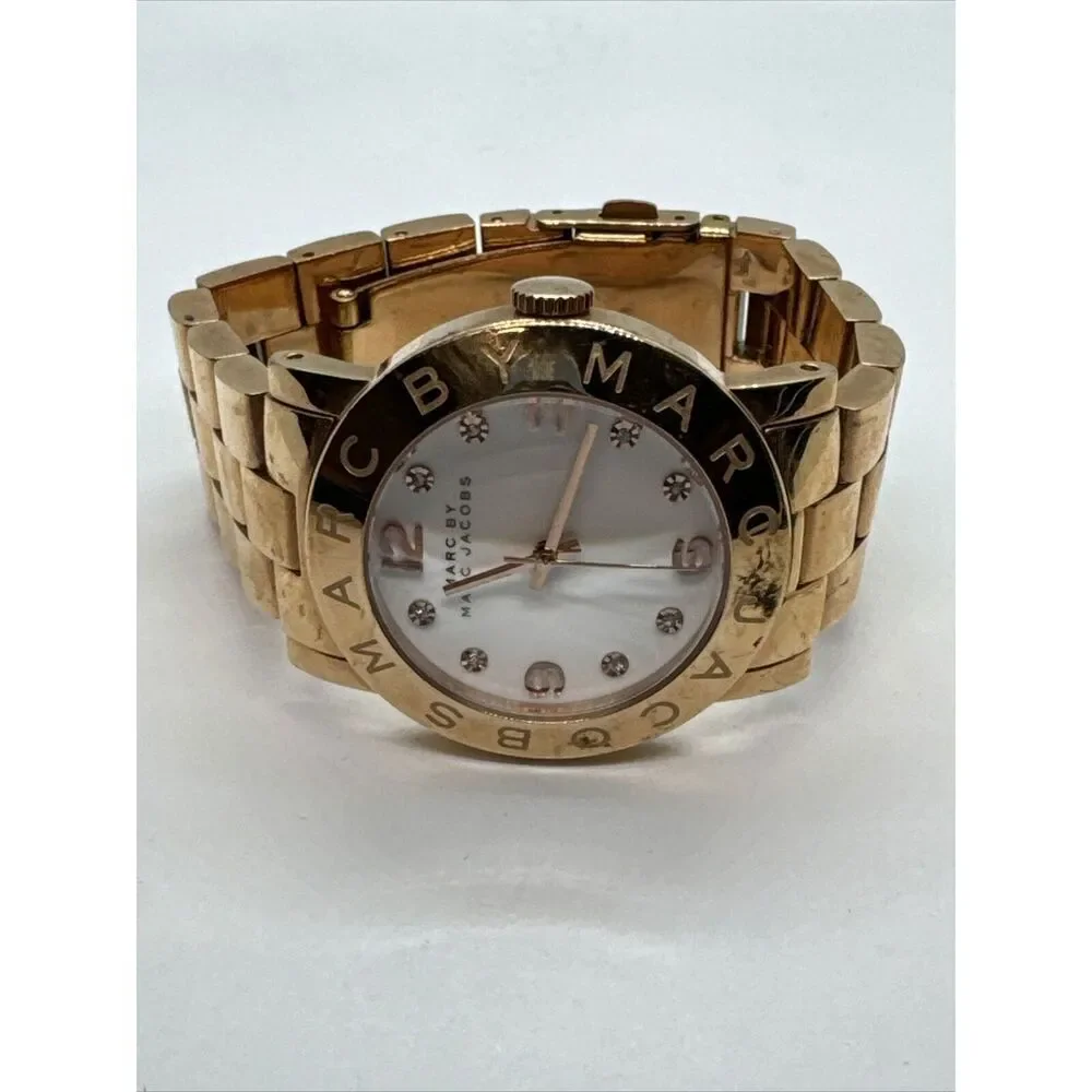 Marc Jacobs MBM3077 Women's Gold Stainless Steel Analog Dial Quartz Watch JNA531
